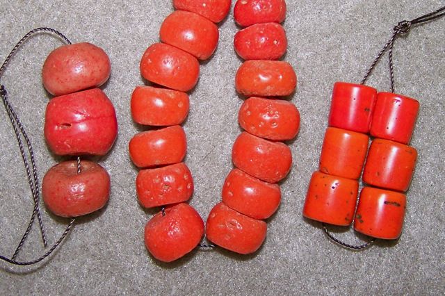 types of coral beads