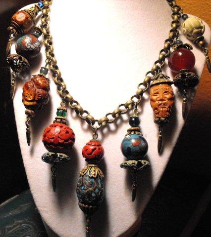 Miriam haskell buy cloisonne beaded necklace